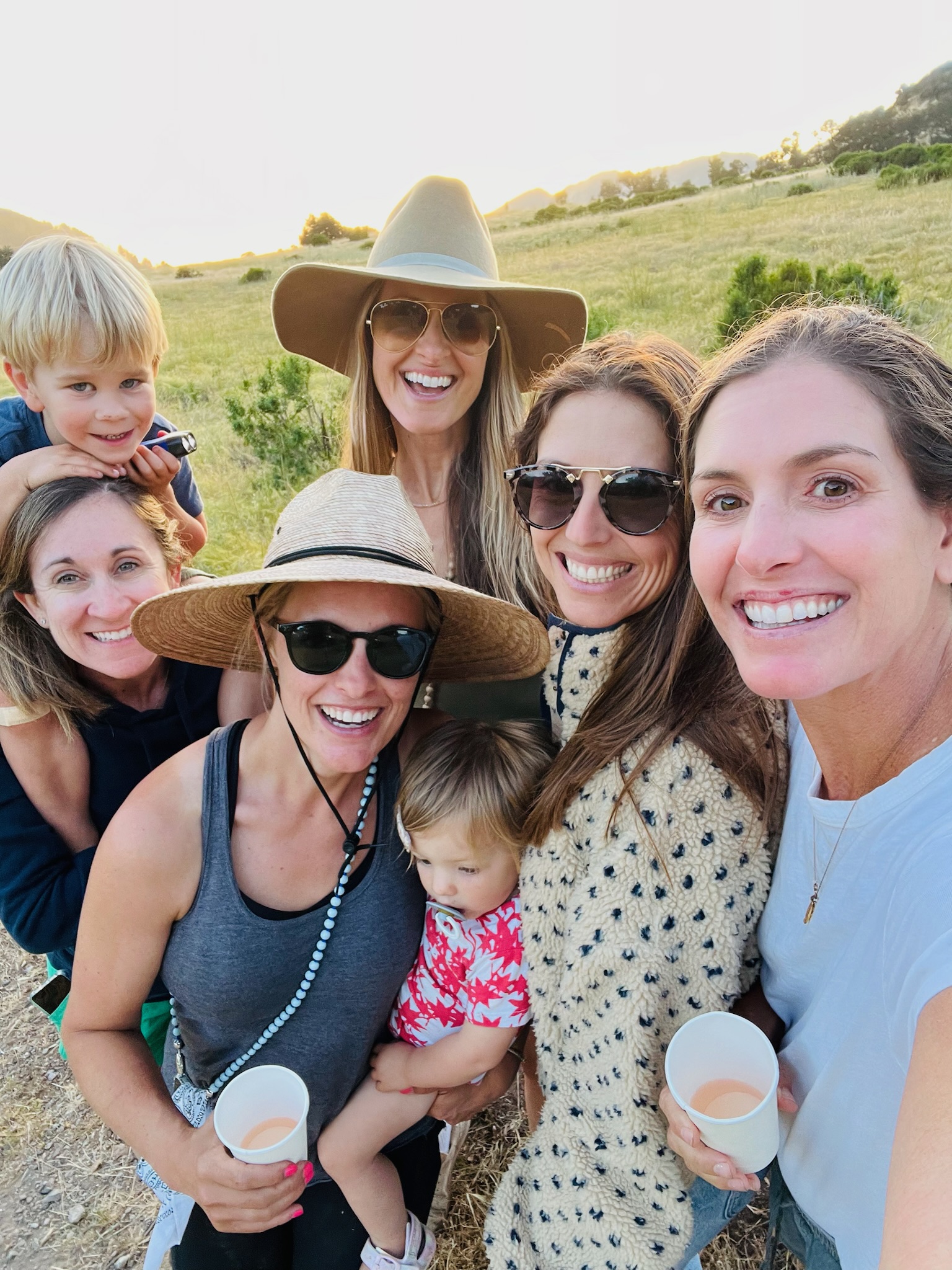 TRP moms enjoying the annual family camping trip together